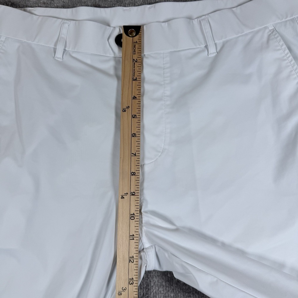 Greyson Shorts Men's 36 Artic White Chino Performance Tech Golf 9" Stretch - Picture 7 of 9